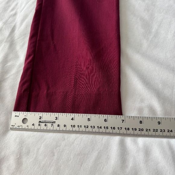 Zac & Rachel Women's Nylon Blend Jegging Pants Burgundy-Wine 8 Casual Stretch - Picture 13 of 14
